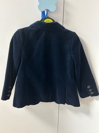 Americana niño tercipopelo