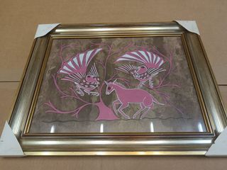 Quadro mulo e uccelli