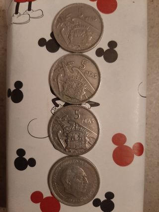 Cinco pesetas. (Monedas antiguas ) ...