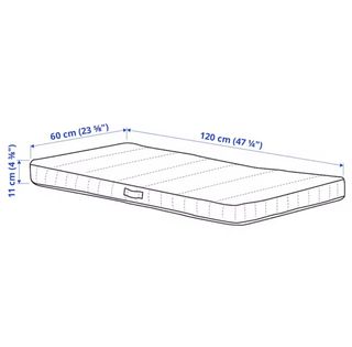 Cuna Ikea Blanca con cajones y colchón 