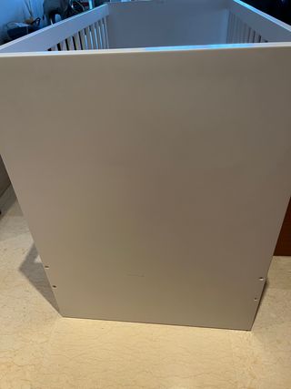 Cuna Ikea Blanca con cajones y colchón 
