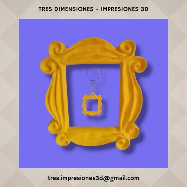 Marco y llavero Friends