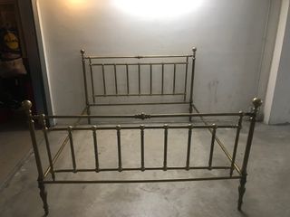 Letto in ottone dell'800 matrimoniale