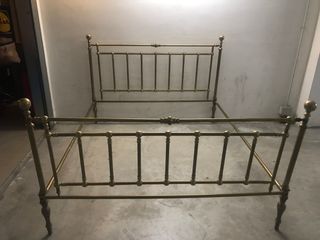 Letto in ottone dell'800 matrimoniale
