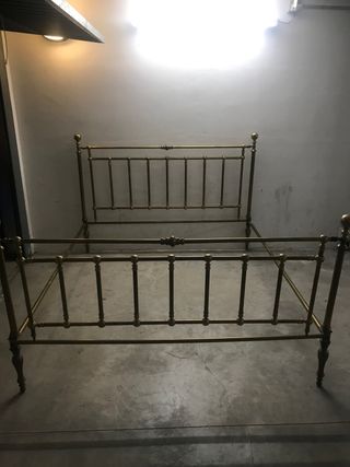 Letto in ottone dell'800 matrimoniale