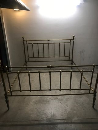 Letto in ottone dell'800 matrimoniale