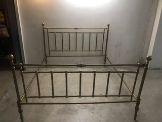 Letto in ottone dell'800 matrimoniale