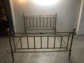 Letto in ottone dell'800 matrimoniale