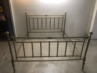 Letto in ottone dell'800 matrimoniale