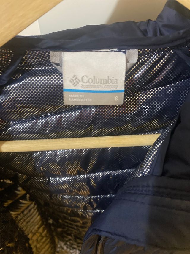 Plumífero azul Columbia mujer talla S 36/38