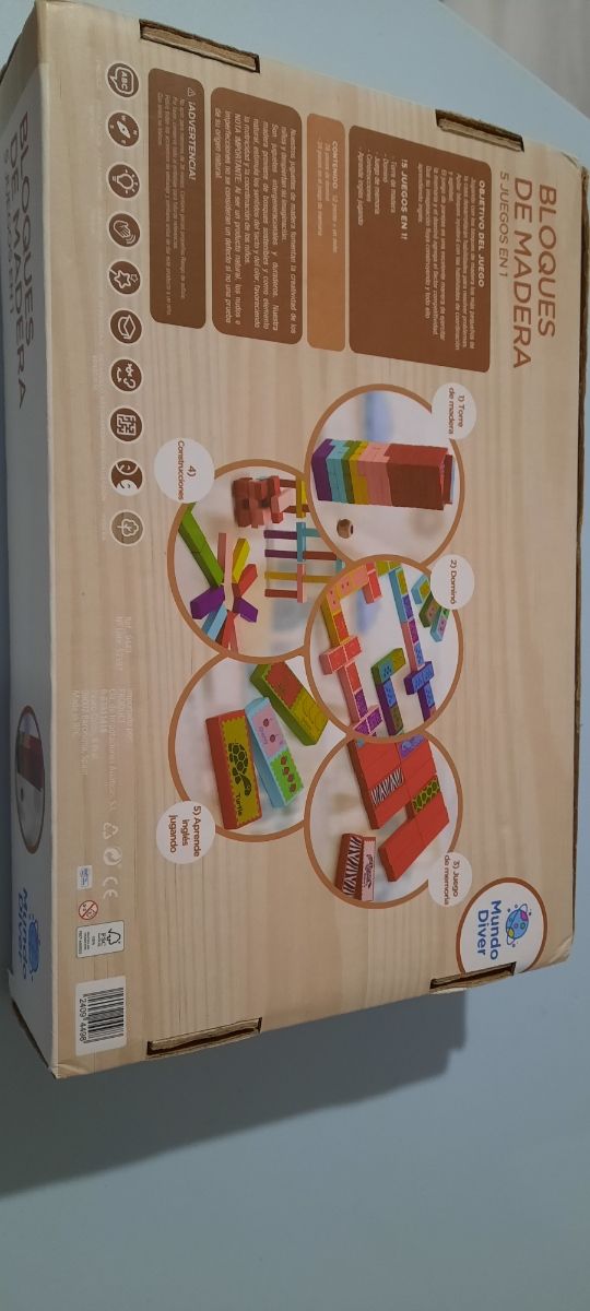 Bloques de Madera,5 juegos en 1.