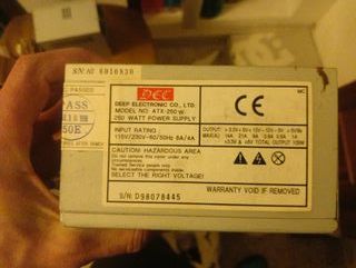 Fuentes de alimentación pc sobremesa ATX