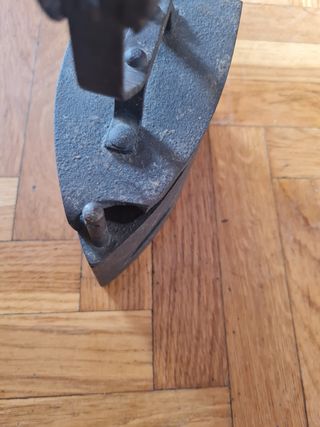 plancha de carbón antigua