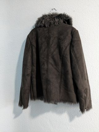Chaqueta biker con pelo