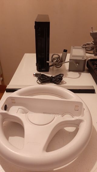 Wii completa perfecta + juegos + barra ejercicios