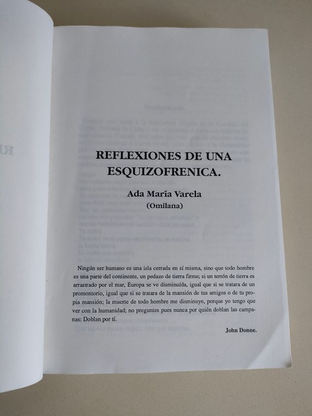 REFLEXIONES DE UNA ESQUIZOFRÉNICA 1993
