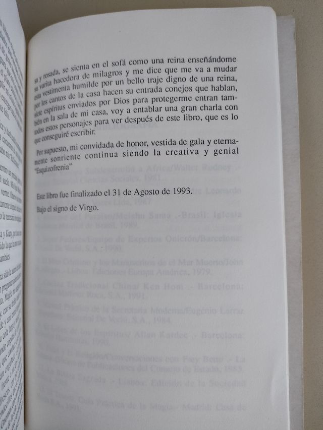 REFLEXIONES DE UNA ESQUIZOFRÉNICA 1993