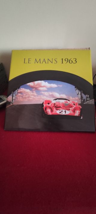 cuadro en Chapa Le Mans 1963 Ferrari oficial
