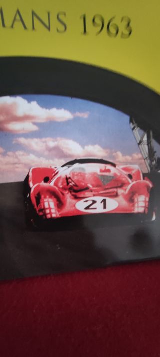 cuadro en Chapa Le Mans 1963 Ferrari oficial