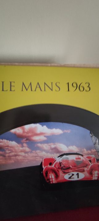 cuadro en Chapa Le Mans 1963 Ferrari oficial
