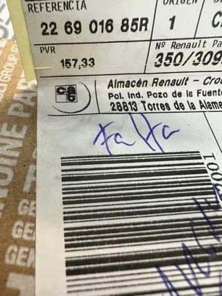 Captador de oxigeno 226901685R