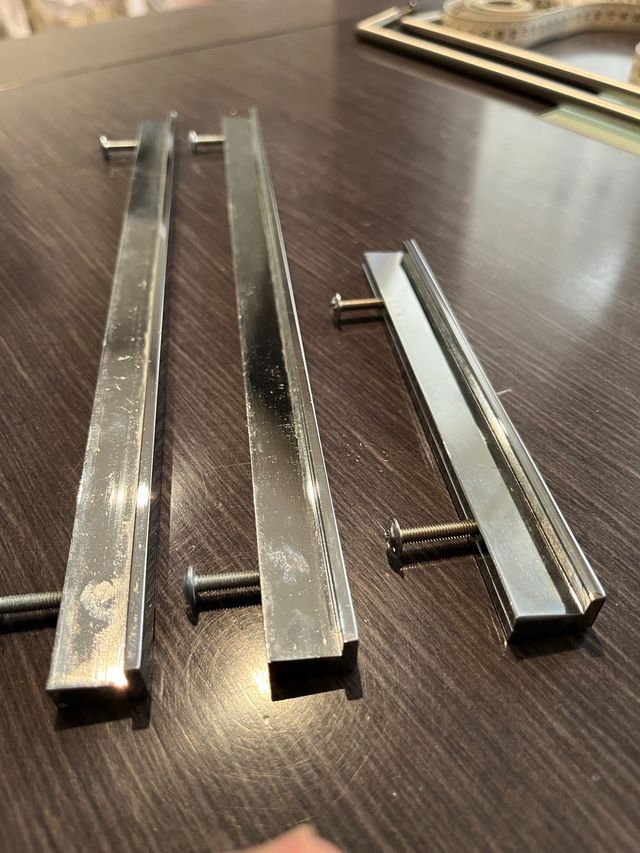 Lote 2+1 tiradores cromados