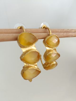 Pendientes Dorado amarillo 5cm