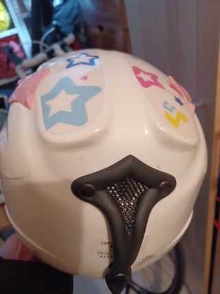 casco gafas guantes niña