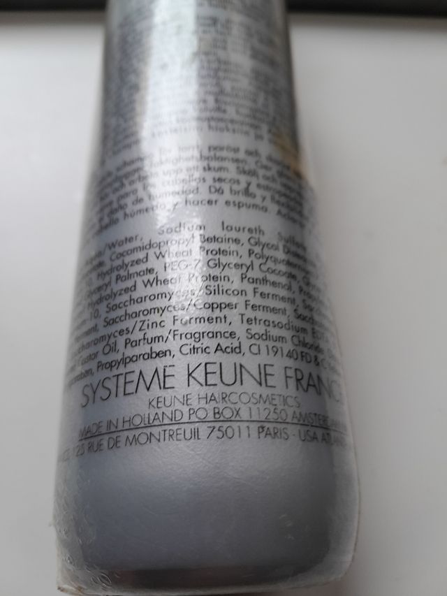 keune schiampo professionale per capelli secchi e