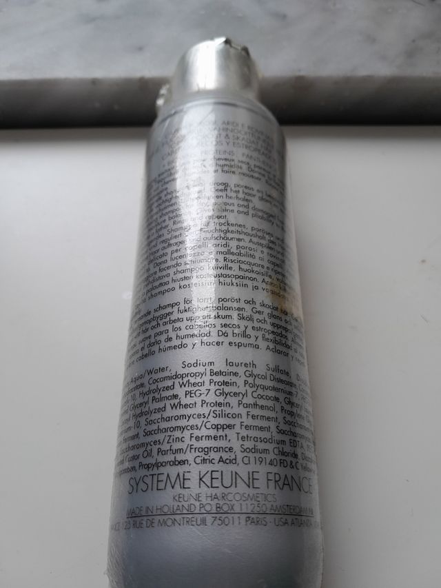 keune schiampo professionale per capelli secchi e