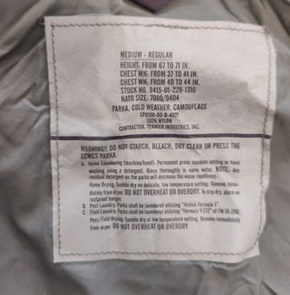 Parka Camuflaje Woodland - Military USA - Talla MR