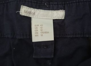 Lote 2 pantalones premamá y 1 falda premamá H&M