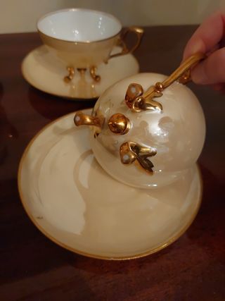 tazas de porcelana antigua