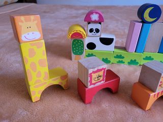 Bloques de madera de animales Woomax