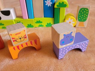 Bloques de madera de animales Woomax