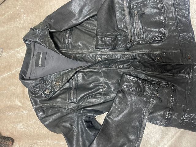 Jaqueta piel Armani mujer