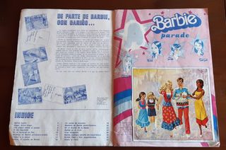 Álbum cromos Barbie Parade (incompleto)