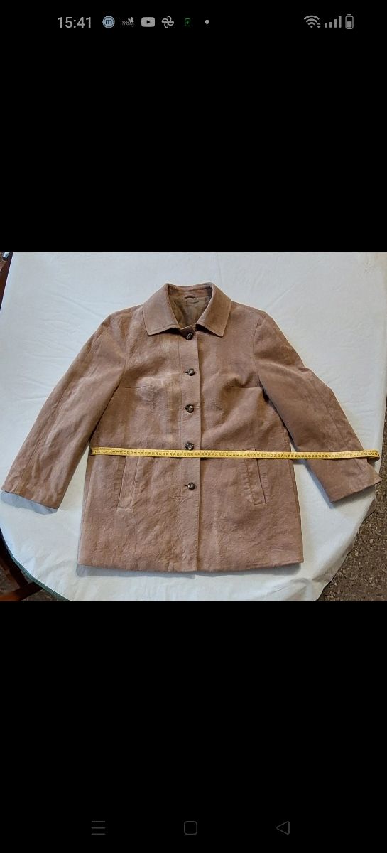 Giacca Diolen in alcantara beige TG. 44