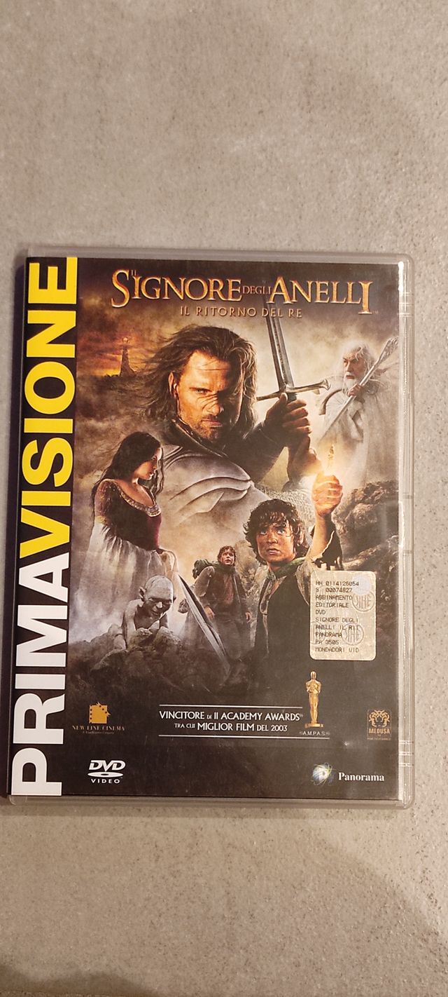 Dvd man in black, matrix, il signore degli anelli