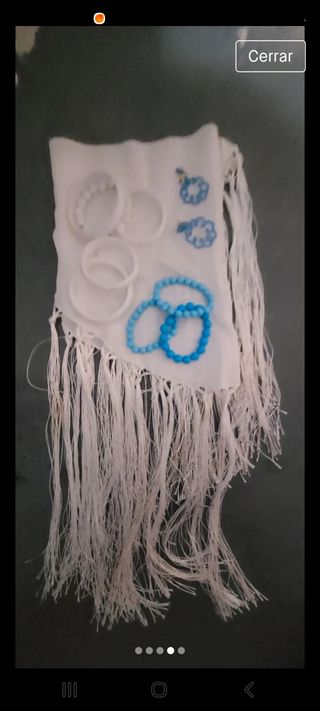 Traje de gitana T.10 años  con accesorios 