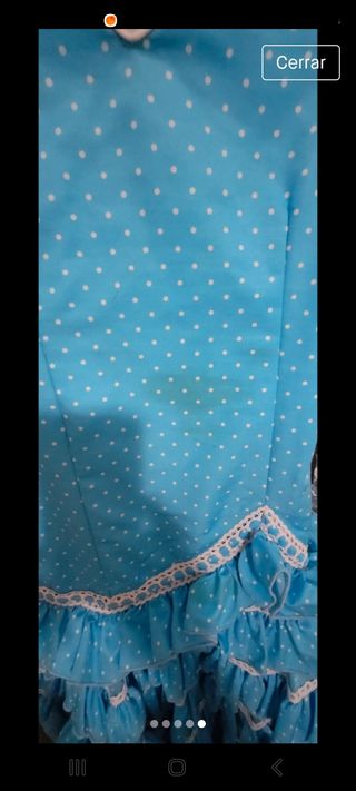 Traje de gitana T.10 años  con accesorios 