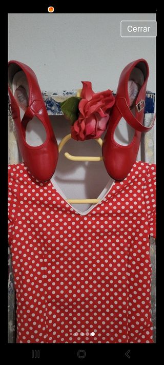 Traje gitana niña T. 10 años con accesorios 
