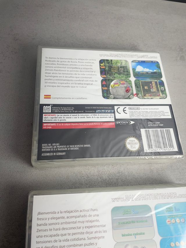 Lote 2 Juegos Zenses DS PRECINTADOS