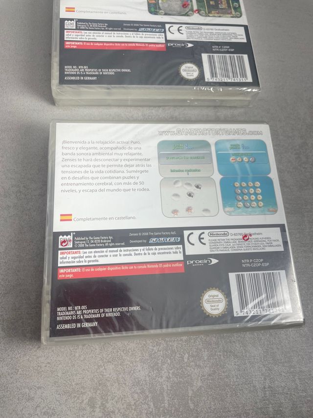 Lote 2 Juegos Zenses DS PRECINTADOS