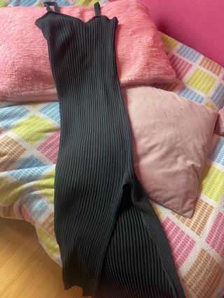 Vestido Negro elástico largo+ trikini