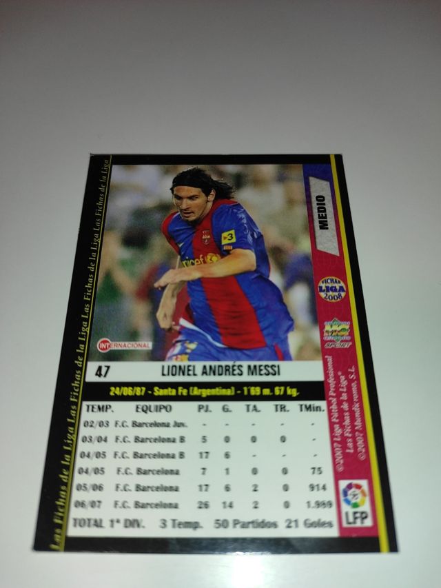 Cromo Messi 2008