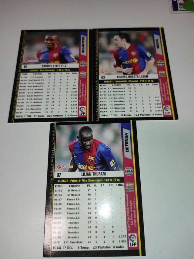 Eto'o, Iniesta y  Thuram 2008