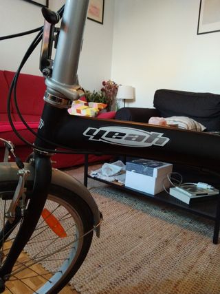 Bicicleta plegable Yeah negra