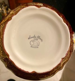 Precioso juego de café con baño de oro Santa Clara