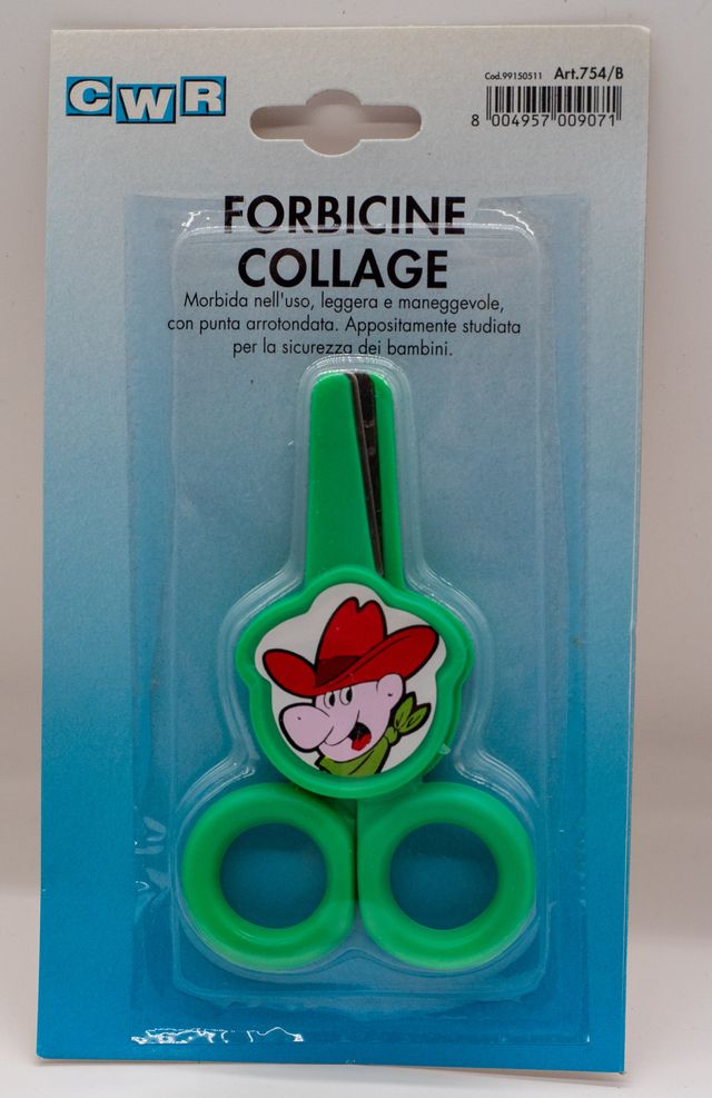 3x forbici bambini punta arrotondata collage